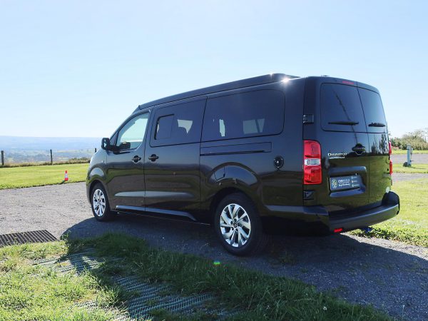 Brand New Citroen Dispatch XL 4 Berth 4 Travelling Campervan in Black For Sale with Black Pop Top Roof Rock and Roll Bed and Solar Panel - Exterior 4