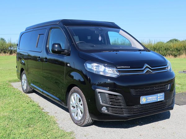 Brand New Citroen Dispatch XL 4 Berth 4 Travelling Campervan in Black For Sale with Black Pop Top Roof Rock and Roll Bed and Solar Panel - Exterior 6