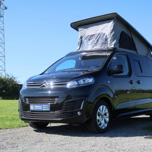 Brand New Citroen Dispatch XL 4 Berth 4 Travelling Campervan in Black For Sale with Black Pop Top Roof Rock and Roll Bed and Solar Panel - Pop Top Roof 1