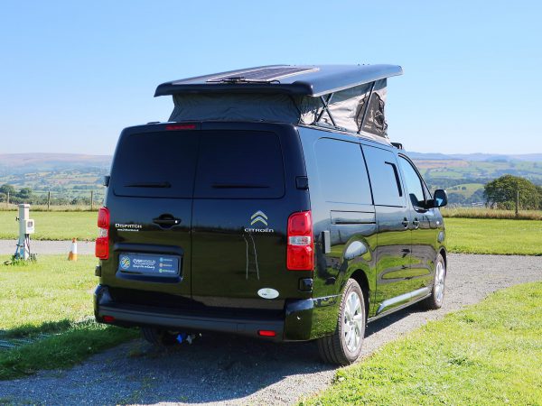 Brand New Citroen Dispatch XL 4 Berth 4 Travelling Campervan in Black For Sale with Black Pop Top Roof Rock and Roll Bed and Solar Panel - Pop Top Roof 3